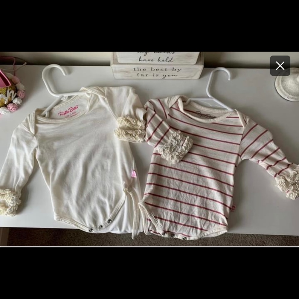 Ruffle Butts long sleeve bodysuits